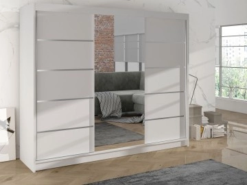 Großer Kleiderschrank mit Spiegel Genewa VI