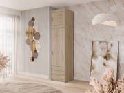 Kleiderschrank Melen 1D3S + Schrankaufsatz
