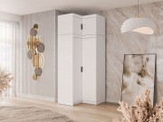 Eckkleiderschrank Melen 2D + Schrankaufsatz