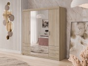 Kleiderschrank Melen 4D6S mit Spiegel