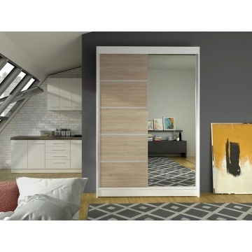 Kleiderschrank mit Schiebetüren und Spiegel Parys III