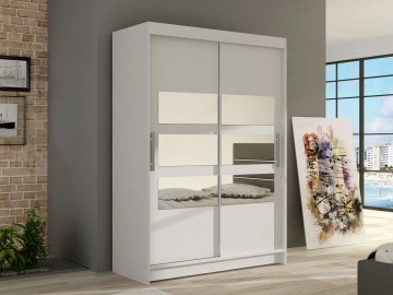 Kleiderschrank Schiebetür mit Spiegel Miami V