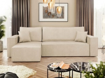 Ecksofa Kasjusz mit Bettkasten und Schlaffunktion
