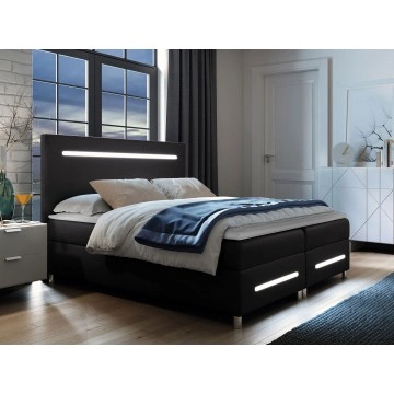 Boxspringbett mit zwei Bettkästen Trunida LED