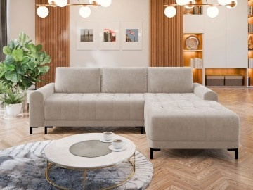 Ecksofa Bonezi L mit Bettkasten und Schlaffunktion