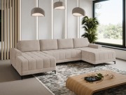 Wohnlandschaft U-Form Bonezi XL mit Bettkasten und Schlaffunktion