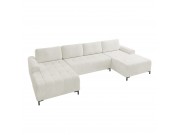 Wohnlandschaft U-Form Bonezi XL mit Bettkasten und Schlaffunktion