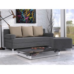 Schlafsofa Don Mit Polsterhocker