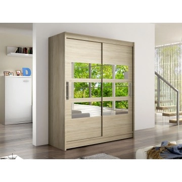 Kleiderschrank mit Schiebetüren und Spiegel Presto VII