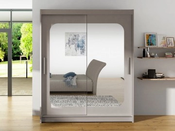 Schwebetürenschrank mit Spiegel Presto XII