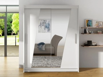 Kleiderschrank Schiebetür mit Spiegel Presto XIV