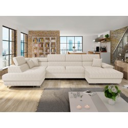 Wohnlandschaft Alvin Bis Cord mit Schlaffunktion und Bettkasten