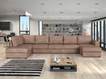 Wohnlandschaft Szafran Large mit zwei Bettkästen und Schlaffunktion