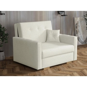 Sofa Clivia Sonic Boucle I mit Schlaffunktion und Bettkasten