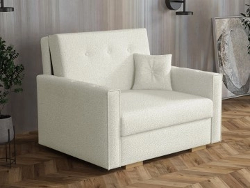 Sofa Clivia Sonic Boucle I mit Schlaffunktion und Bettkasten