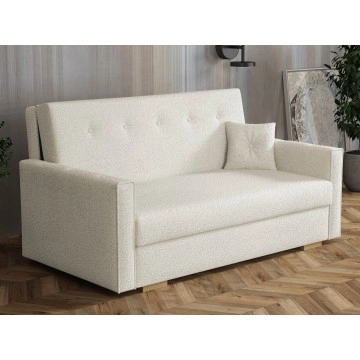 Sofa Clivia Sonic Boucle III mit Schlaffunktion und Bettkasten