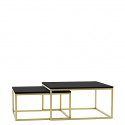 Miniaturbild von Im Set zwei Couchtische Mirlik Gold