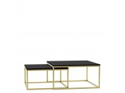 Im Set zwei Couchtische Mirlik Gold