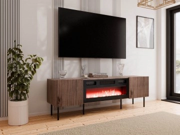 TV-Lowboard Ostani 180 mit Kamin