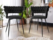 Polsterstuhl Archie DC-1141/BK (2er-Set)