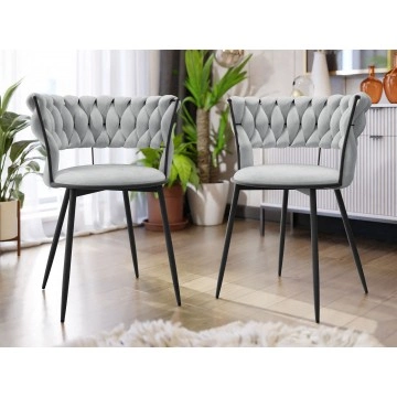 Polsterstuhl Archie DC-1141/BK (2er-Set)