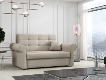 Sofa Clivia Silver II mit Schlaffunktion und Bettkasten