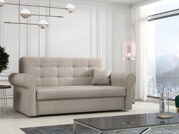 Sofa Clivia Silver III mit Schlaffunktion und Bettkasten