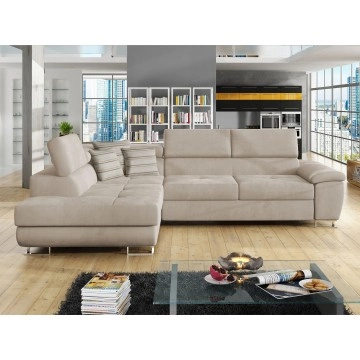 Ecksofa Alvin mit Schlaffunktion und Bettkasten