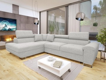 Ecksofa Alvin mit Schlaffunktion und Bettkasten