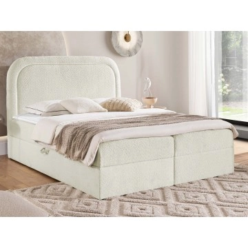 Boxspringbett mit zwei Bettkästen Bukirt Boucle (180x200)