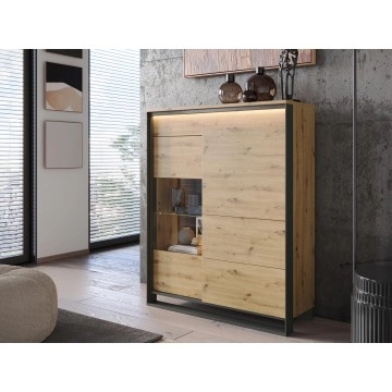 Vitrine Wohnzimmer 2D1S Quant QA-06
