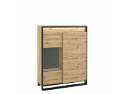 Vitrine Wohnzimmer 2D1S Quant QA-06