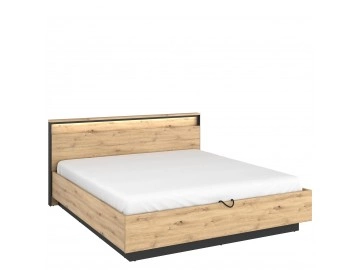 Bett 160 / 180 Quant QS-02 mit Bettkasten
