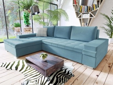 Ecksofa Kanton Mini mit Bettkasten und Schlaffunktion