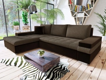 Ecksofa Kanton Mini mit Bettkasten und Schlaffunktion