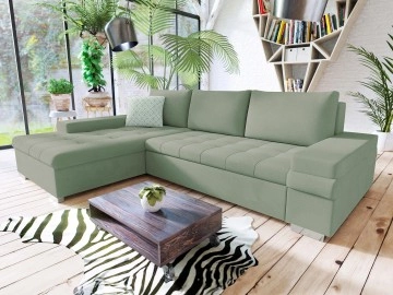 Ecksofa Kanton Mini mit Bettkasten und Schlaffunktion