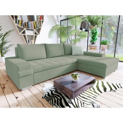 Miniaturbild von Ecksofa Kanton Mini mit Bettkasten und Schlaffunktion