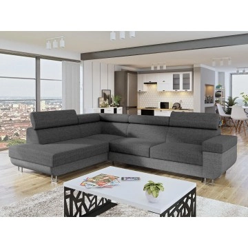 Ecksofa Antrodem mit Schlaffunktion und Bettkasten