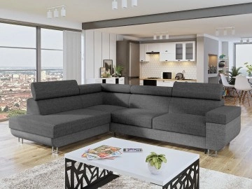 Ecksofa Antrodem mit Schlaffunktion und Bettkasten