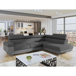 Miniaturbild von Ecksofa Antrodem mit Schlaffunktion und Bettkasten