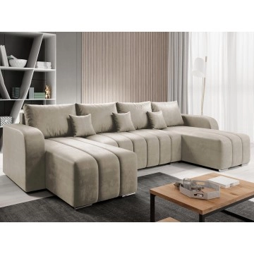 Wohnlandschaft Wiator U mit Schlaffunktion und Bettkasten