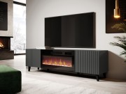 TV-Lowboard Tilderi Grey 180 mit Kamin