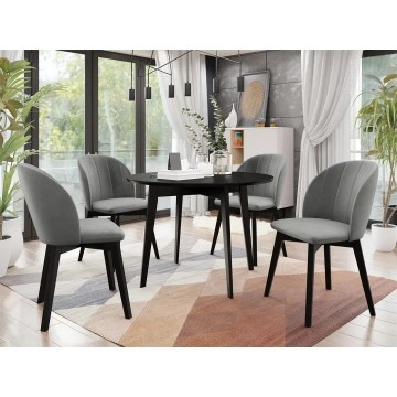 Essgruppe 04: Tisch Botiler FI 100 + Stühle Frigene 100 (5-teilig)