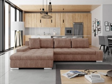 Ecksofa Herkules mit Schlaffunktion und Bettkasten