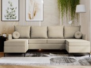 Ecksofa Camtalo U mit Bettkasten und Schlaffunktion