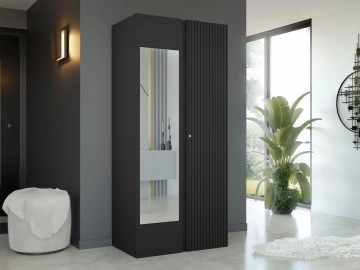Kleiderschrank Towiro Slim 2D mit Spiegel