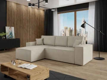 Ecksofa Maryn L mit Bettkasten und Schlaffunktion