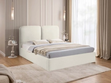 Polsterbett mit Bettkasten Liror Boucle