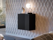Vitrine Quadrat mit Dekor Bamali