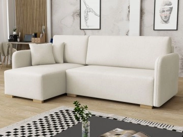 Ecksofa Rozku L mit Bettkasten und Schlaffunktion